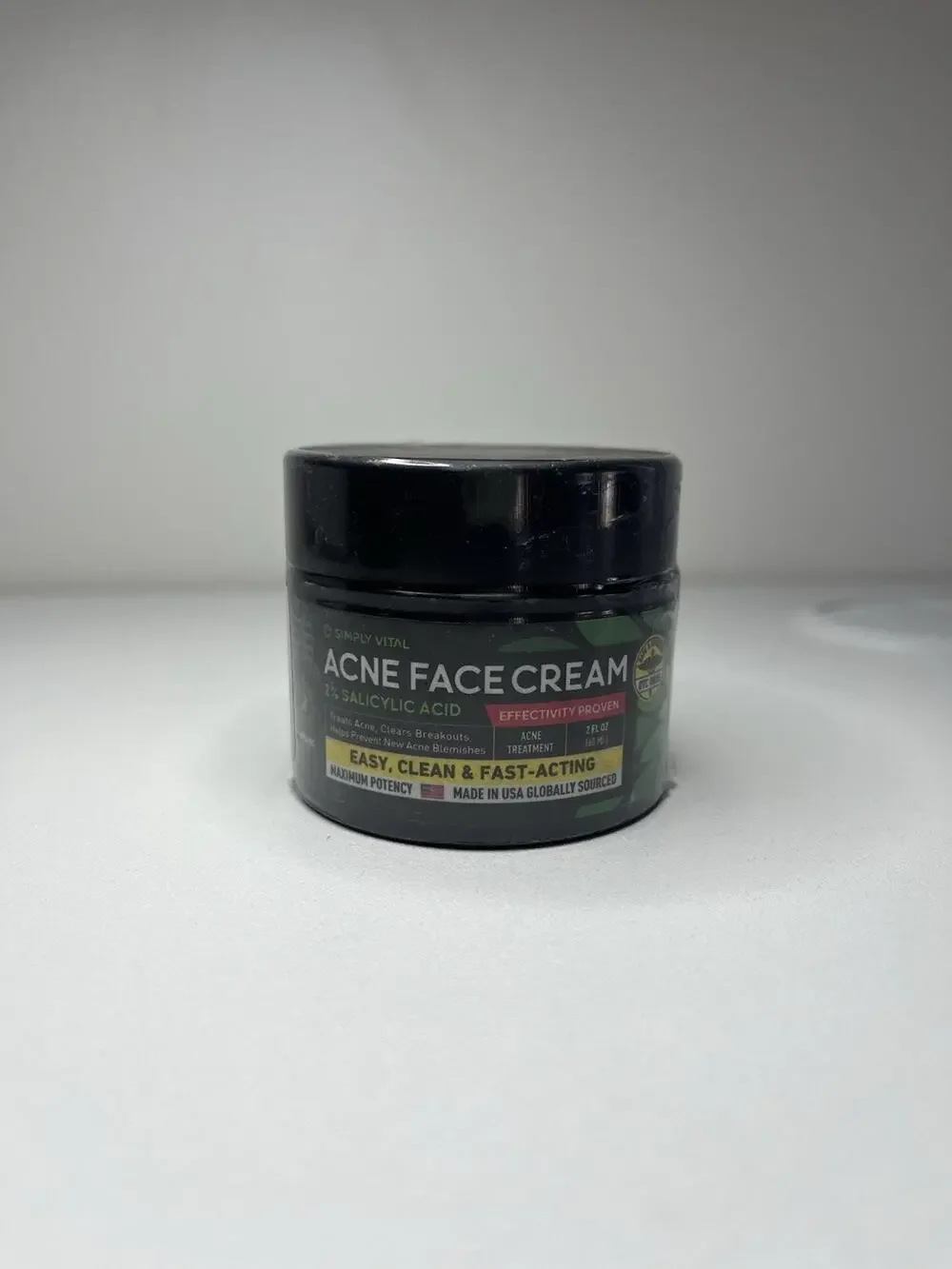 ACNE FACE CREAM Max 2% Salicylic Acid Cystic Treatment Made In USA Exp 09/25